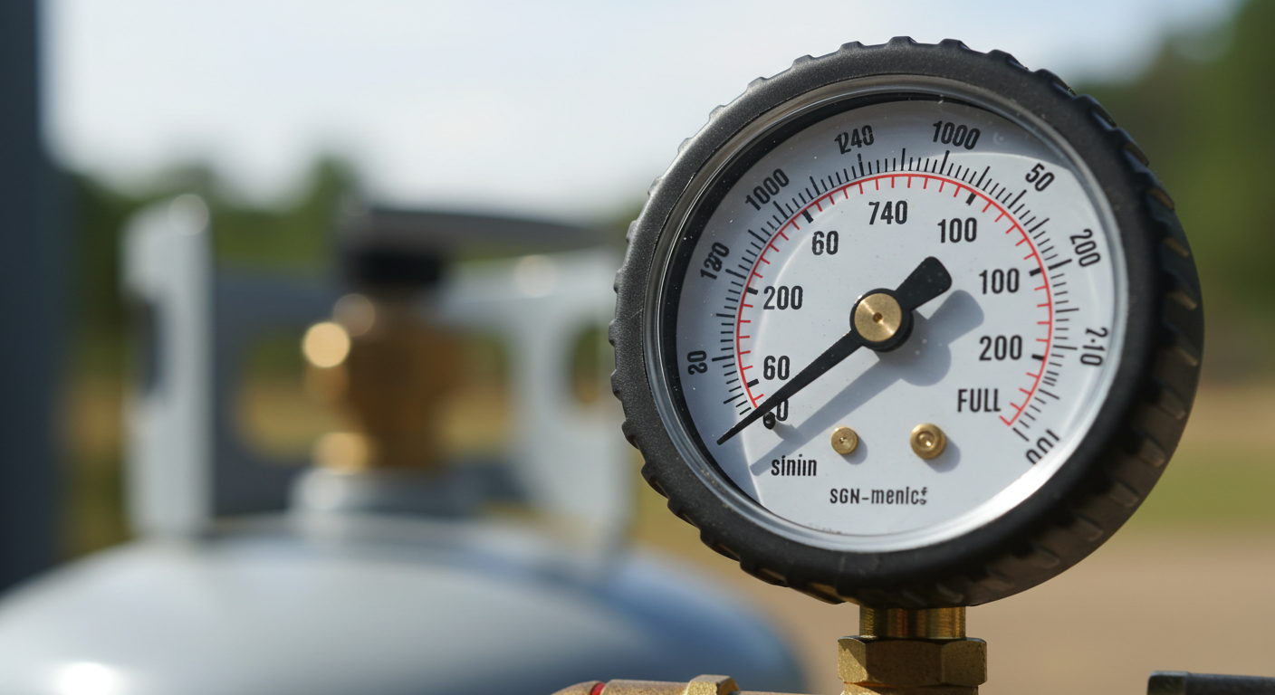 gauge to measure propane tank