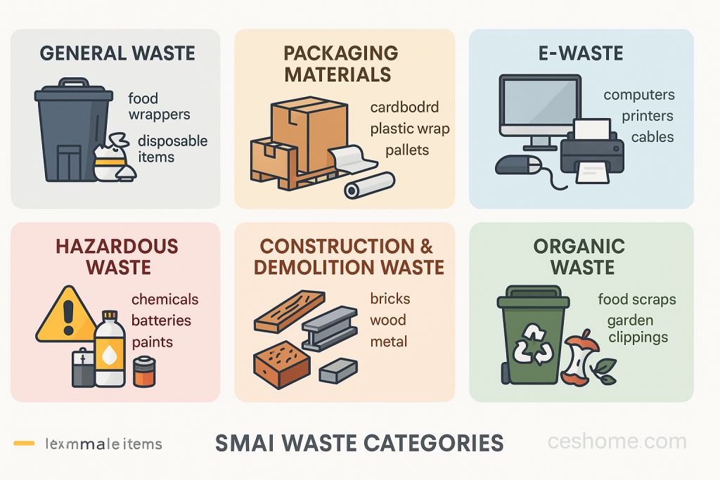 Common Types of Waste in Commercial and Industrial Sectors