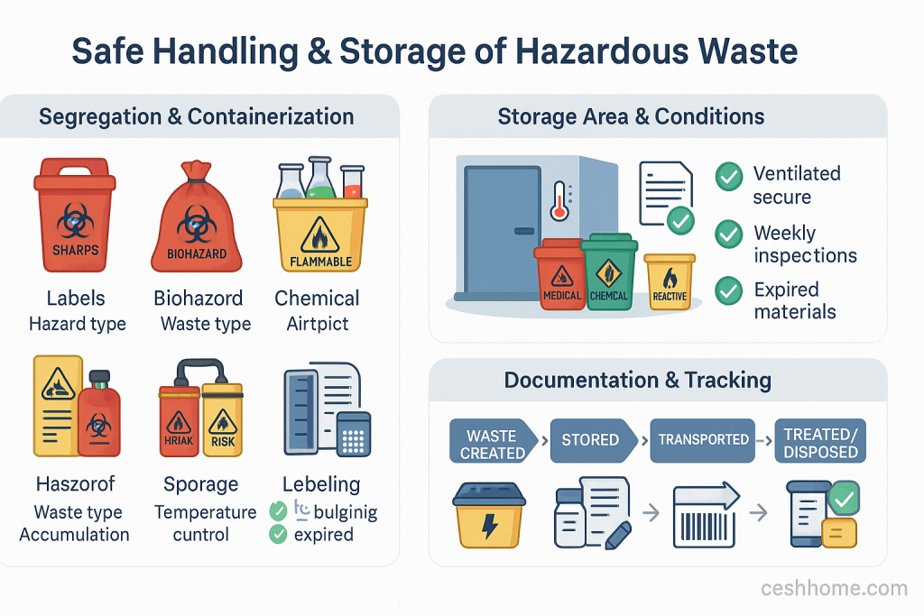 Hazardous Waste Handling and Storage Procedures