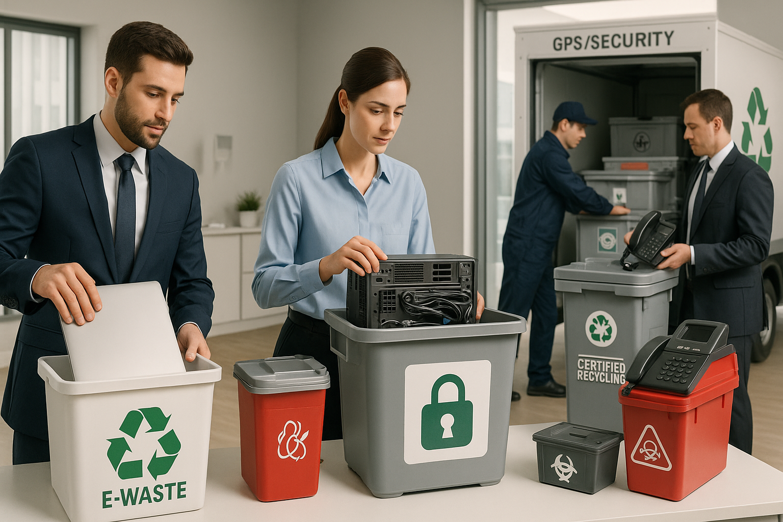Elektroschrott-Recycling-Services für Unternehmen