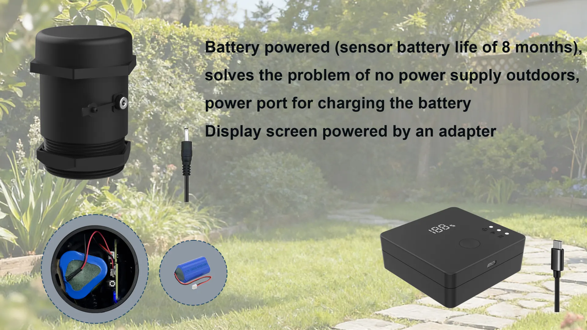 Capteur de niveau liquide LoRa | 8-Durée de vie de la batterie par mois | Surveillance à distance des applications via passerelle